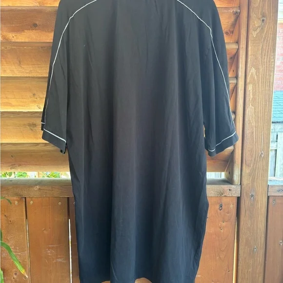 Projek Raw Black Polo Shirt White Accents 1/4 zip Men's size XL Tall Golf - Picture 9 of 10